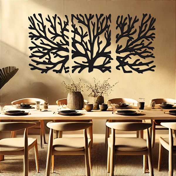 Ramos d’Alma - Quadro Escultura de Parede | Painel Vazado