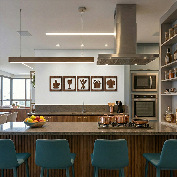 "Kit Cozinha" - Peça Decorativa em MDF Premium