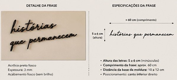Escultura de Parede | Frase Personalizada