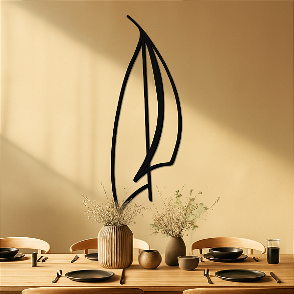 Vela dos Sonhos Marítimos - Quadro Escultura de Parede | Painel Vazado