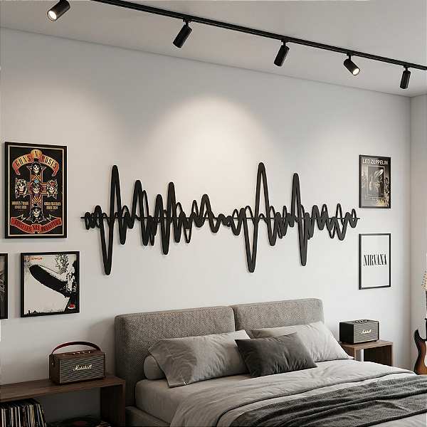 Escultura de Parede em MDF – Arte e Música | Beep Vibe