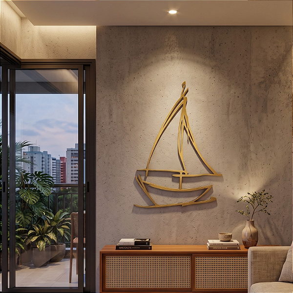 Maré do Infinito — Escultura de Parede em MDF