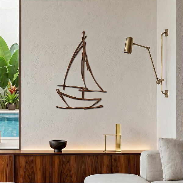 Maré do Infinito — Escultura de Parede em MDF