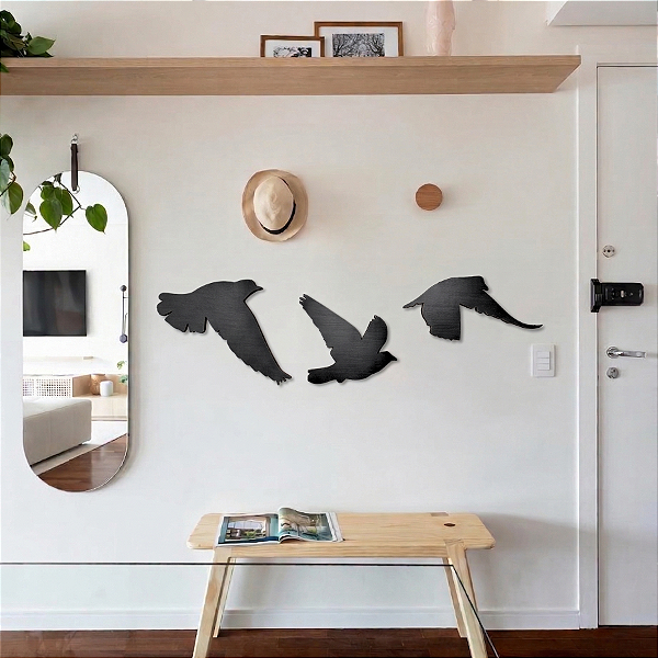 Escultura de Parede em MDF - Animais e Natureza | Almas em Migração