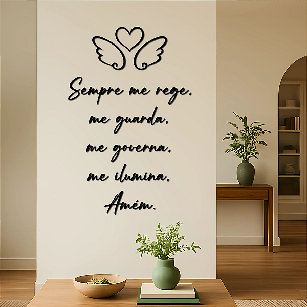 Sempre me rege, me guarda, me governa, me ilumina, Amém.