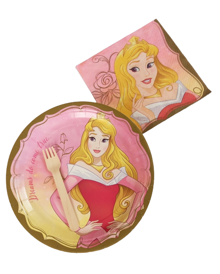 Kit de Descartáveis - Princesas Disney - Aurora - Bela Adormecida