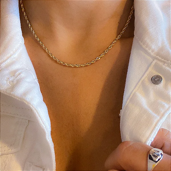 Colar Fio Baiano Dourado