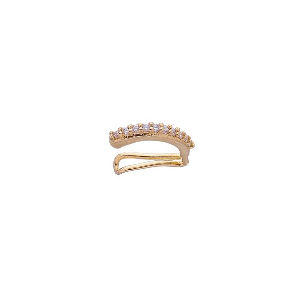 Piercing Fake Cravejado Dourado