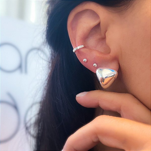 Brinco Zafira Prateado