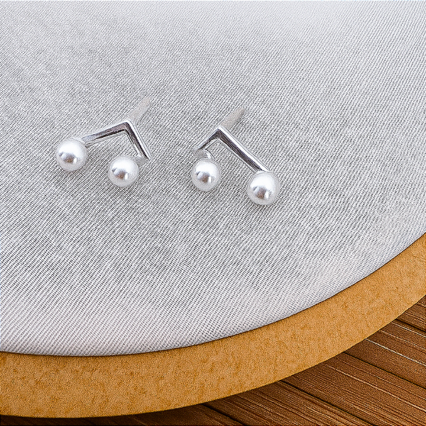 Brinco Pérola Yara Prateado