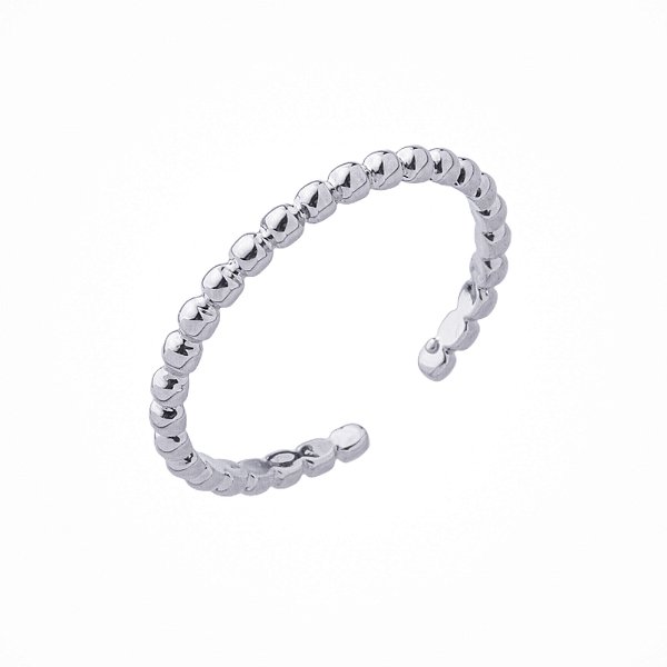 Anel Cascais Regulável Prata - Veste do número 14 ao 26