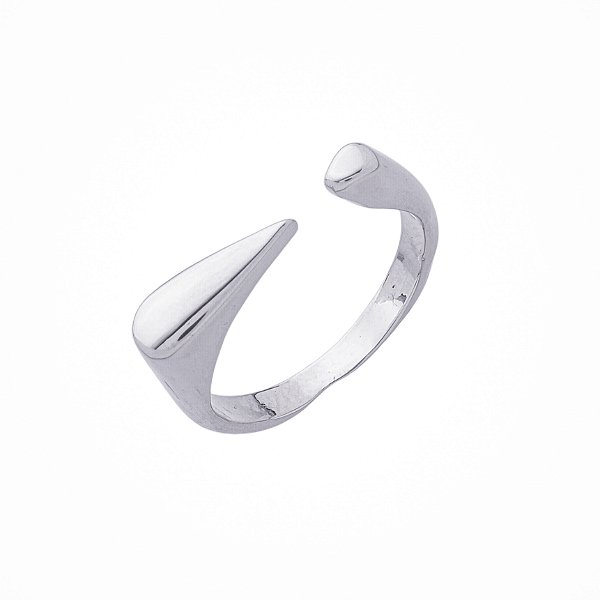 Anel Positano Regulável Prata - Veste do número 10 ao 21