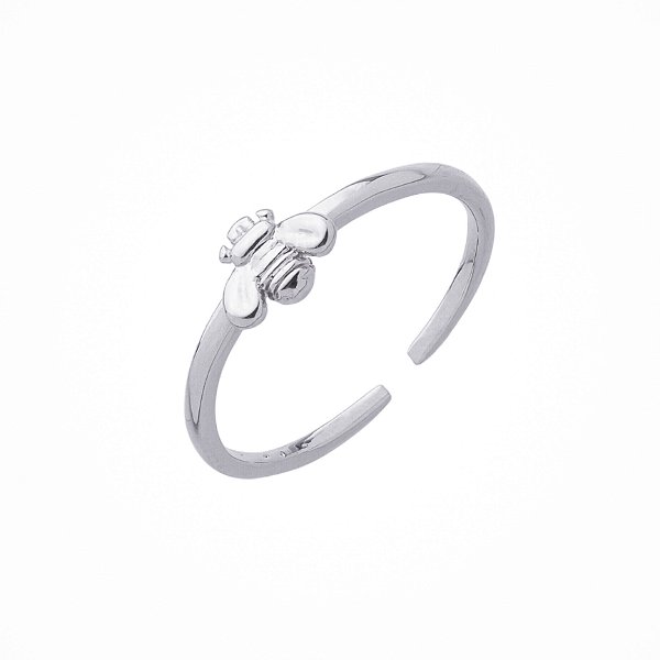 Anel Saint-Tropez Regulável Prata - Veste do número 14 ao 25