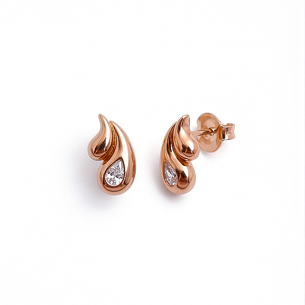 Brinco Oceano Banho Ouro 18k