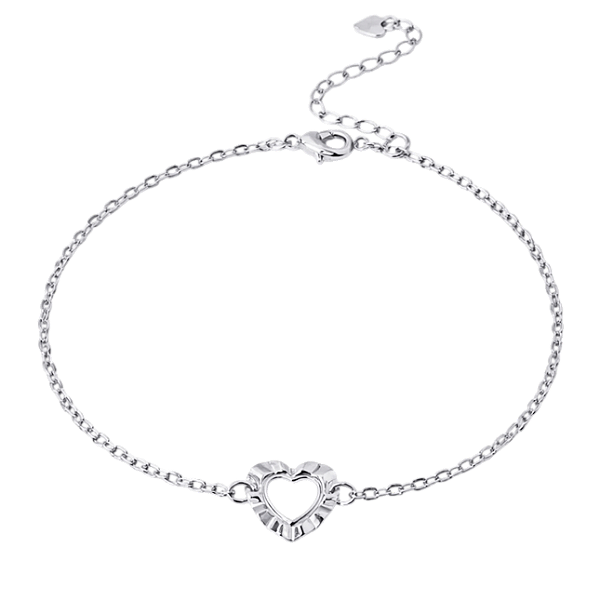 Pulseira Coração Anna Prata