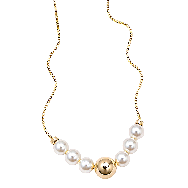 Colar Aura Pérola - Banho 12 Camadas Ouro 18k