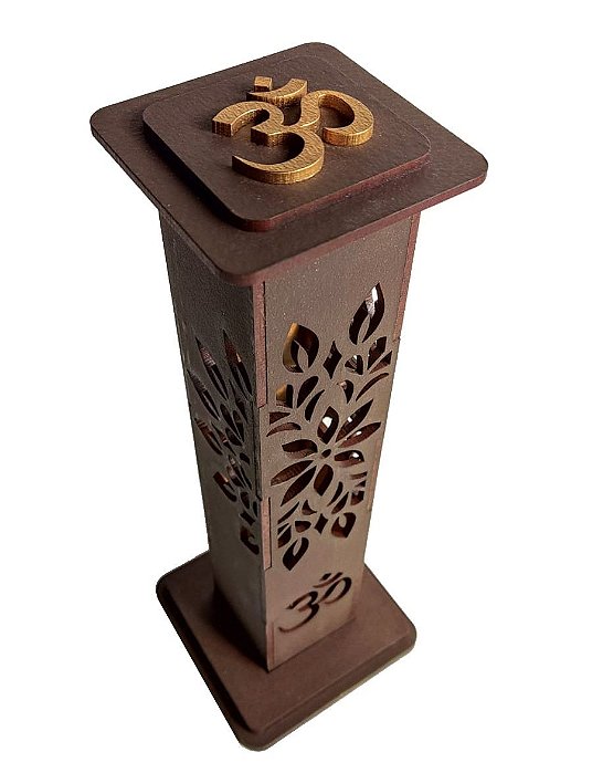 Torre Incensário OM Marrom