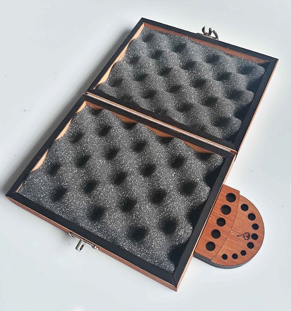 Box Glass - Caixa para guardar vidro - Wood Burning