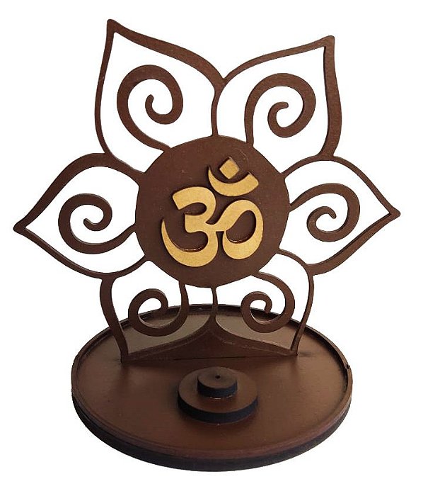 Flor Incensário - OM - Wood Burning