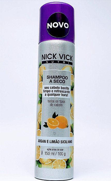 Nick Vick Nutri Shampoo A Seco 150 Ml Argan Limao
