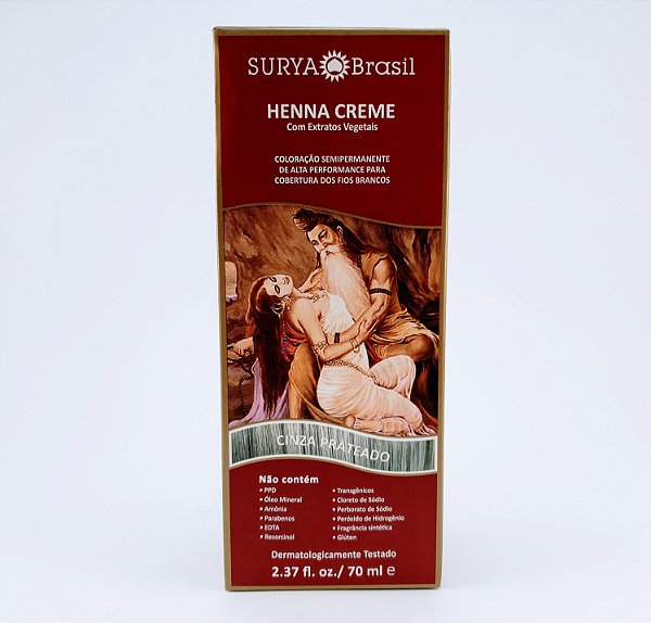 Henna Surya Creme 70Ml.Cinza Prateado