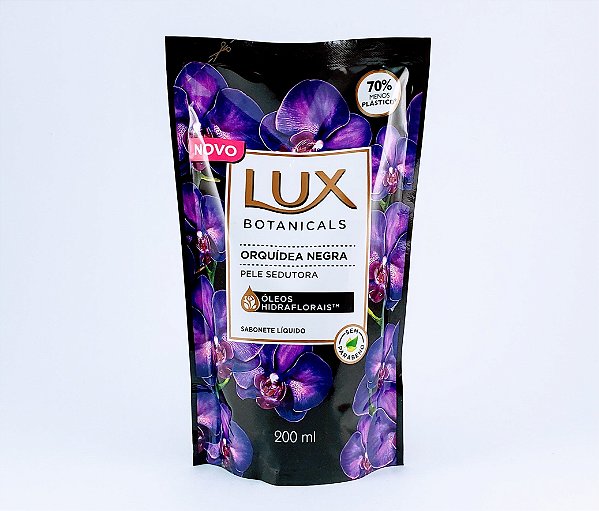 SABONETE LÍQUIDO LUX BOTANICALS REFIL 200ML ORQUÍDEA NEGRA - Da Santa  Sacolão e muito +