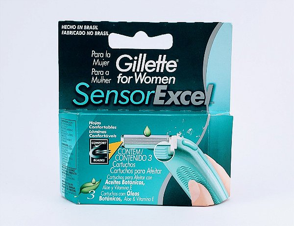 Carga Gillette Sensor Excell Feminino C/3.