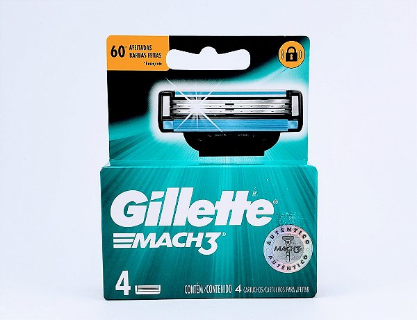 Carga Gillette Mach3 C/4 Regular