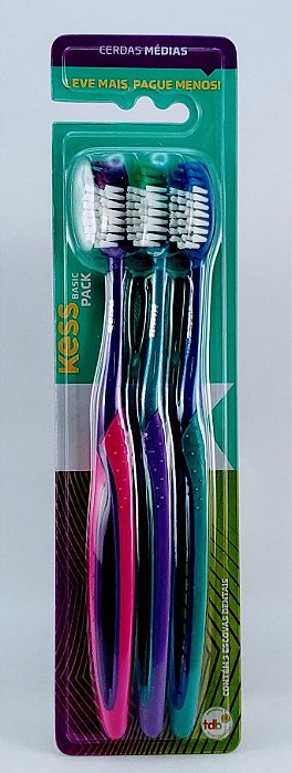 KESS CJ DE ESCOVAS DE DENTE - LEVE 3 PAGUE 2 CLIA
