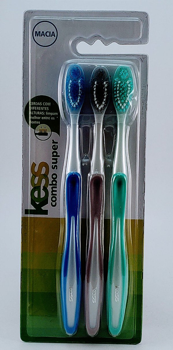 Kess Combo Super Com 3 Escovas Dentais