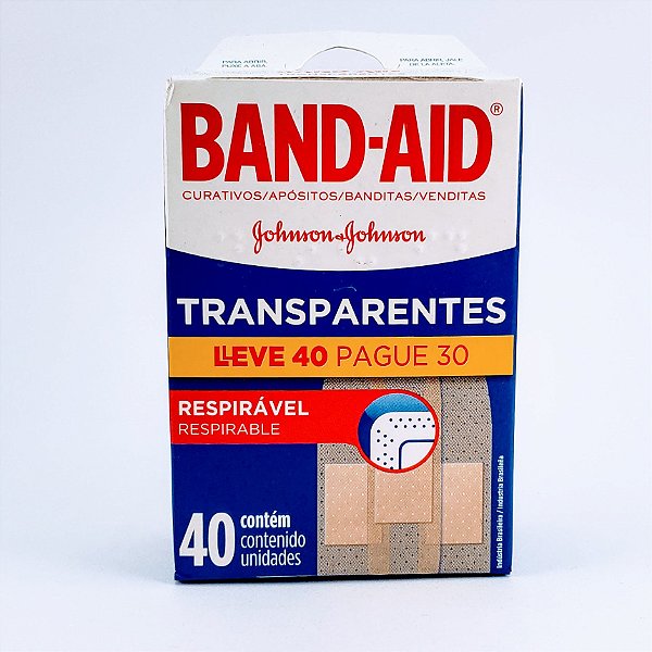 ZZZBAND AID CURATIVO TRANP.LEVE 40 PG 30