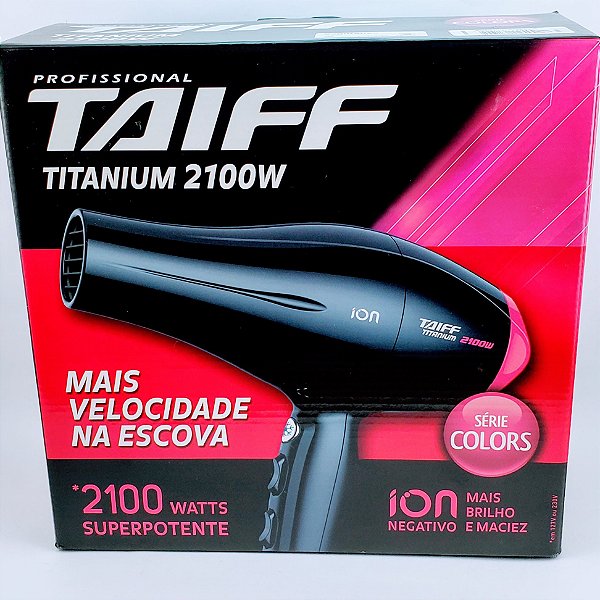 Taiff Secador Titanium 2100W 127V Pink