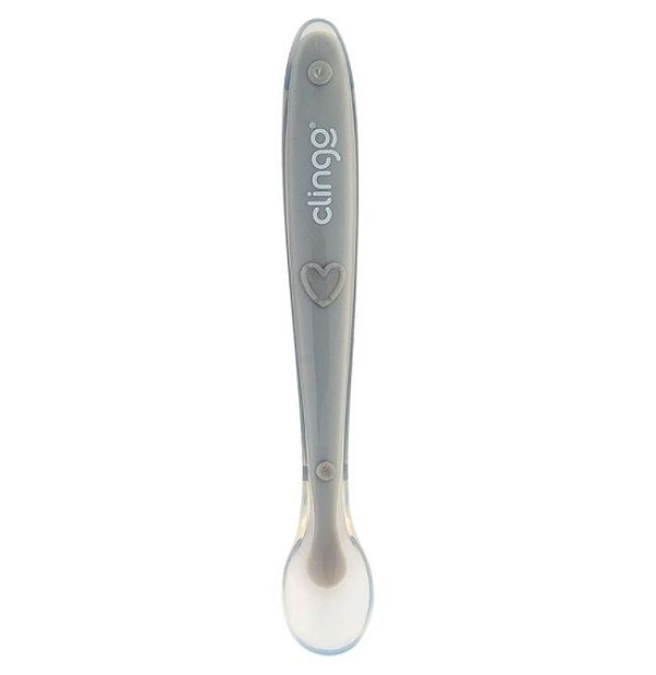 Colher de Silicone Premium Colors Cinza - Clingo