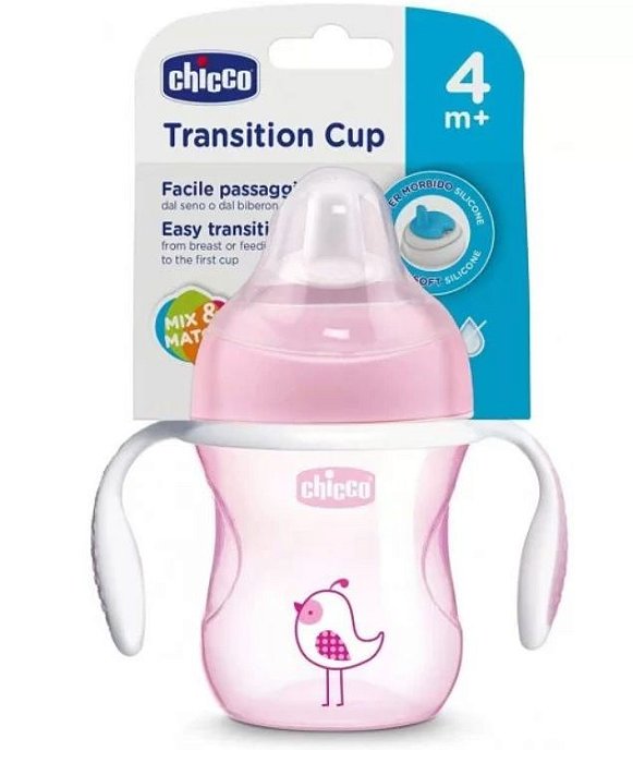 Copo Transition Cup 4m+ Menina 200ml - Chicco