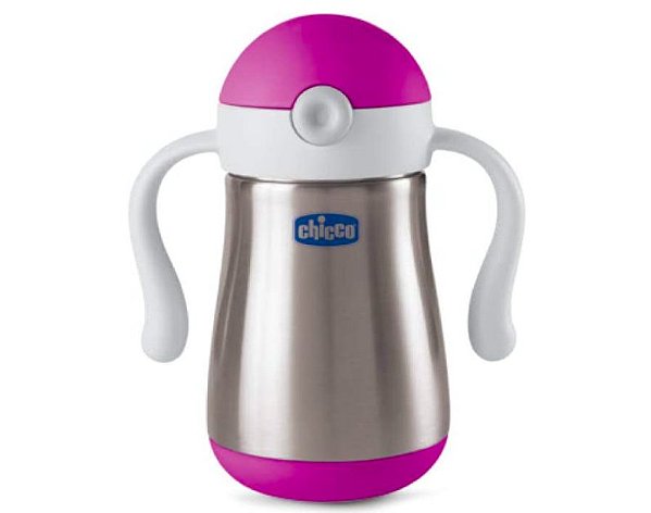 Copo Inox Rosa 18 M + - Chicco
