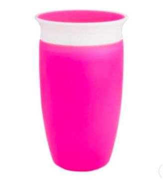 Copo 360 Rosa com Tampa  296 ml - Munchkin