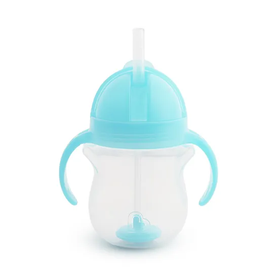 Copo com Canudo Click Lock Azul - Munchkin