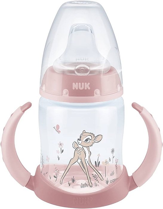 Copo de Treinamento com Alça e Controle de Temperatura Disney Rosa - NUK