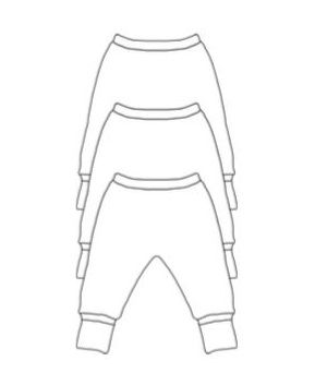 Kit com 3 Culotes Branco - Baby Best