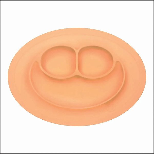 Prato de Silicone Laranja - Turminha Guará Baby