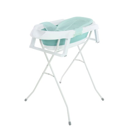 Banheira Smile 2 em 1 Aqua Green com Suporte - Safety 1st