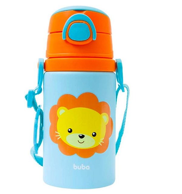 Garrafinha de Aluminio Animal Fun Leão