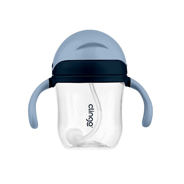 Copo Tritan com Canudo Marinho 220ml - Clingo