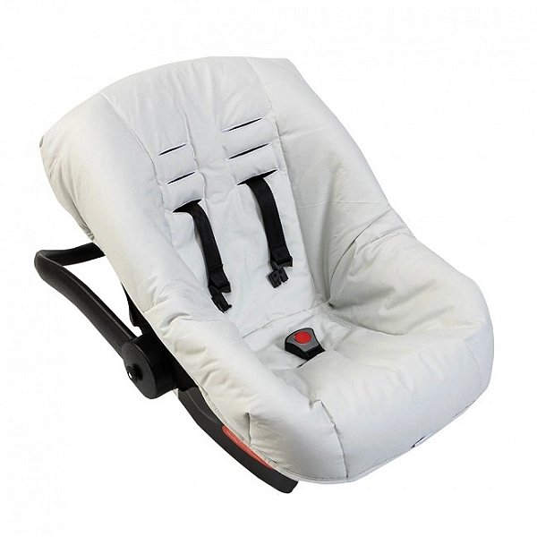Capa para Bebê Conforto Ajustável Percal Cinza - Biramar