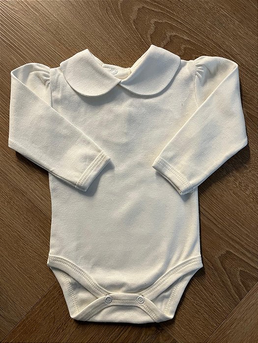Body Algodão Off White - TotalBaby