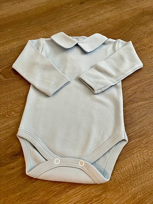 Body Algodão Azul - TotalBaby