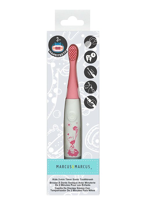 Massageador de Gengiva em Silicone Elétrico Rosa - Marcus & Marcus
