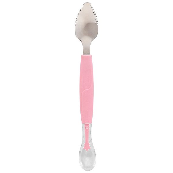 Colher 2 em 1 Rosa - Buba