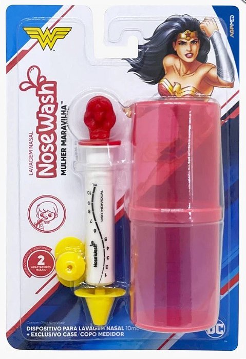 Seringa para Lavagem Nasal Mulher Maravilha - Nose Wash