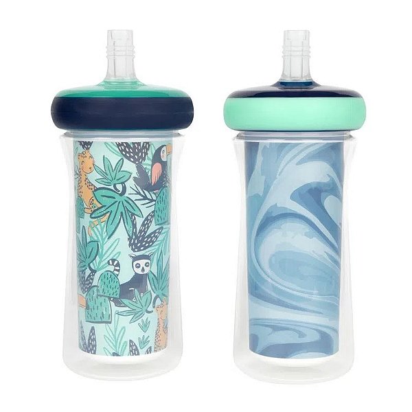 Copos Infantil Térmico com Canudo Floresta 266ml (2UN) - The First Years